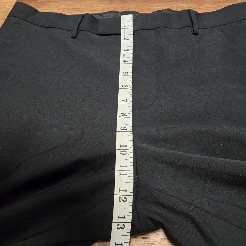 Marc Anthony Elegant Black Men's Dress Pants Slim Fit Wool Blend 36x32